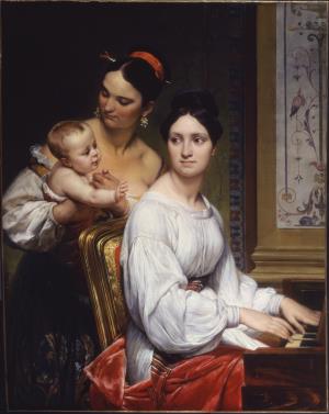 Portrait of the Marchesa Cunegonda Misciattelli with Her Infant Son and His Nurse