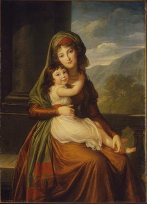 The Countess von Schönfeld with Her Daughter