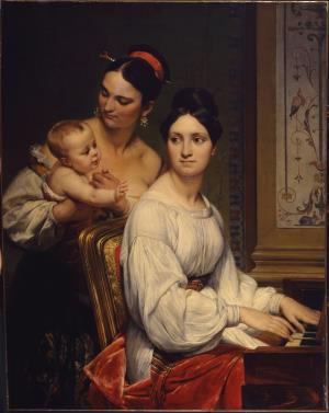 Portrait of the Marchesa Cunegonda Misciattelli with Her Infant Son and His Nurse