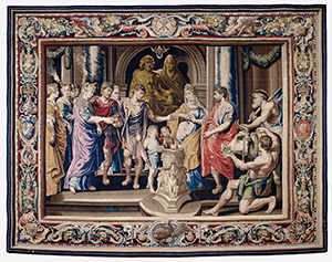 Tapestry showing the Marriage of Constantine and Fausta