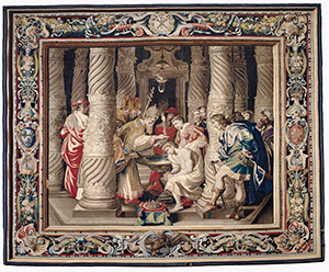 Tapestry showing the Baptism of Constantine