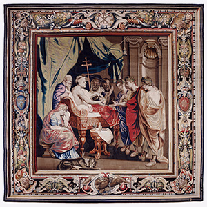 Tapestry showing the Death of Constantine