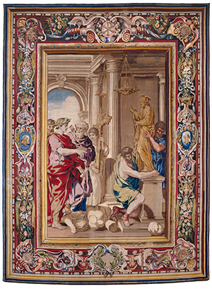 Tapestry showing Constantine Ordering the Destruction of Pagan Idols