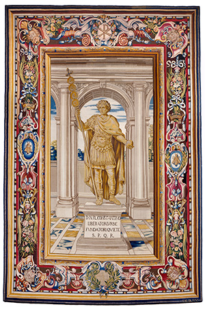 Tapestry showing the Statue of Constantine