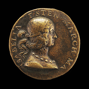 Isabella d'Este, 1474-1539, Wife of Francesco II Gonzaga of Mantua 1490 [obverse]; Astrology and the Sign of Sagittarius [reverse]