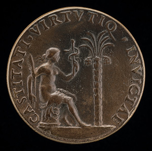 Isabella of Aragon, 1470-1524, Wife of Giangaleazzo Sforza, Duke of Milan, 1489 [obverse]; Figure before a Palm Tree [reverse]