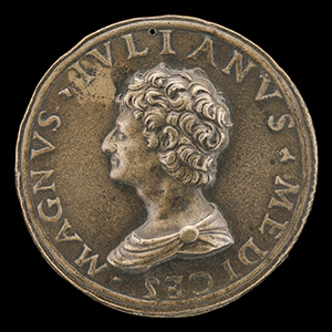 Giuliano II de' Medici, 1479-1516, Duc de Nemours 1515 [obverse]; Virtue and Fortune [reverse]