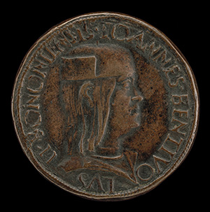 Giovanni II Bentivoglio, 1443-1509, Lord of Bologna 1462-1506 [obverse]; Inscription [reverse]