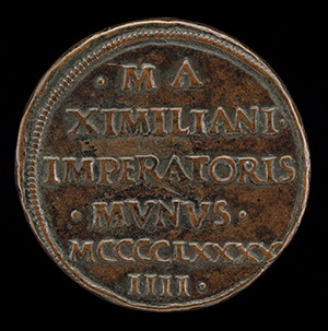 Giovanni II Bentivoglio, 1443-1509, Lord of Bologna 1462-1506 [obverse]; Inscription [reverse]
