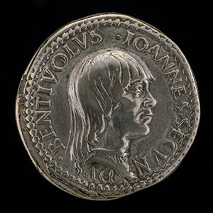 Giovanni II Bentivoglio, 1443-1509, Lord of Bologna 1462-1506 [obverse]; Shield of Bentivoglio [reverse]