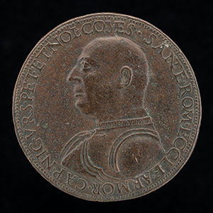 Niccolo Orsini, 1442-1510, Count of Pitigliano and Nola, Captain of the Army of the Roman Church and of the Florentine Republic [obverse]; Orsini Riding [reverse]