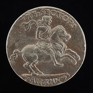 Giovanni Paolo Orsini, 1450/1455-1502, Count of Atripaldi 1486 [obverse]; Orsini on Horseback [reverse]