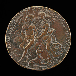 Costanza Rucellai, probably Daughter of Girolamo Rucellai and Wife of Francesco Dini 1471 [obverse]; Virginity Tying Love to a Tree [reverse]