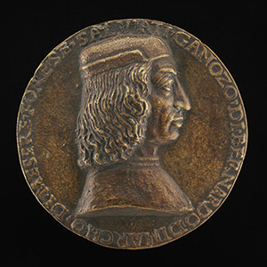 Gianozzo di Bernardo Salviati, born 1462 [obverse]; Fortune with Sail, on a Dolphin [reverse]