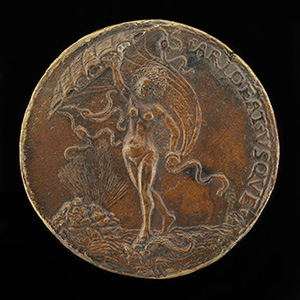 Gianozzo di Bernardo Salviati, born 1462 [obverse]; Fortune with Sail, on a Dolphin [reverse]