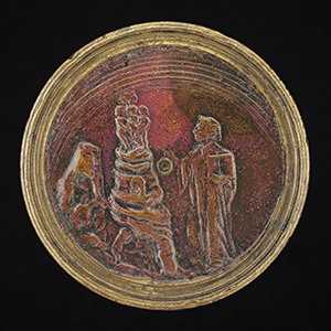 Dante Alighieri, Florentine Poet, 1265-1321 [obverse]; Dante Before the Mountain of Purgatory [reverse]