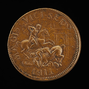 Balduino del Monte, died 1556, Brother of Pope Julius III, Count of Monte Sansovino 1550 [obverse]; Combat between Two Horsemen [reverse]