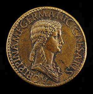 Agrippina Senior, 14 B.C.-A.D. 33, Daughter of Marcus Agrippa, Wife of Germanicus [obverse]; Funeral Car [reverse]