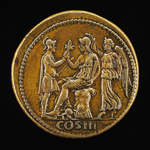 Antoninus Pius, Emperor A.D. 138-161 [obverse]; Roma, the Emperor, and Victory [reverse]