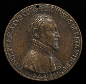Dionisio Ratta of Bologna, died 1597 [obverse]; Inscription [reverse ...