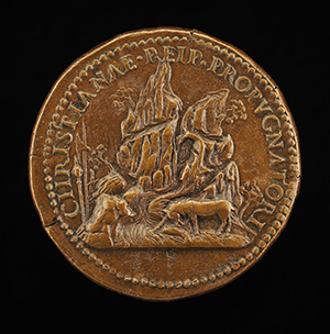 François I, 1494-1547, King of France 1515 [obverse]; Unicorn Before a High Rock [reverse]