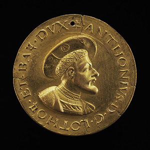 Antoine, 1489-1544, Duke of Lorraine and Bar 1508 [obverse]; Renée de Bourbon, died 1539, Wife of Antoine, Duke of Lorraine 1515 [reverse]