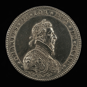 Charles III de Lorraine, 1543-1608, Duke de Guise [obverse]; A Man Ploughing [reverse]