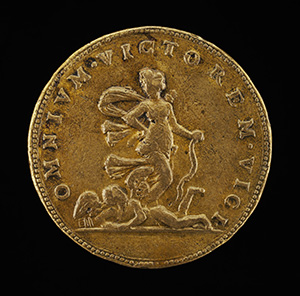 Diane de Poitiers, 1499-1566, Wife of Louis de Breze, Duchess of Valentinois 1548 [obverse]; Trampling on Cupid [reverse]
