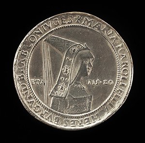 Maximilian I, 1459-1519, Archduke of Austria, Holy Roman Emperor 1494 [obverse]; Mary of Burgundy, died 1482, Wife of Maximilian I 1477 [reverse]