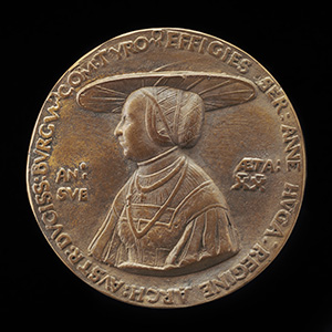 Ferdinand I, 1503-1564, Archduke of Austria 1519, Emperor 1556 [obverse]; Anna of Hungary, Wife of Ferdinand I of Austria 1521 [reverse]