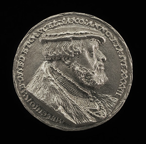 Melchior von Osse, 1506-1557, Chancellor of Saxony [obverse]; Arms and Inscription [reverse]