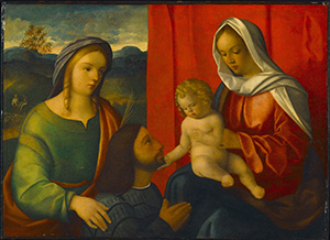 Madonna and Child with Female Saint and Donor