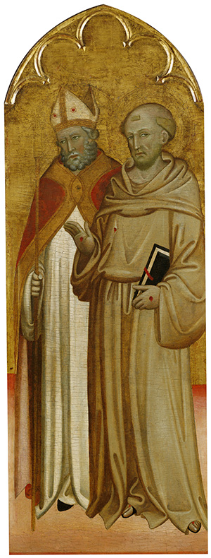 Bishop Saint and Saint Francis of Assisi