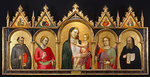 Madonna and Child with Saints; Prophets (Pinnacles)