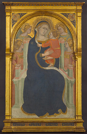 Madonna and Child Enthroned with Angels