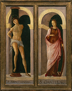 Saint Sebastian, Saint Catherine of Alexandria