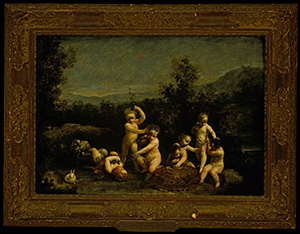 Putti Frolicking with Birds