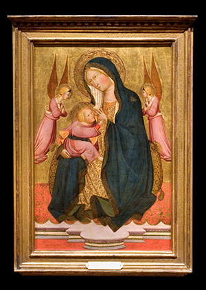 Madonna and Child Adored by Two Angels (also, Madonna of Humility)