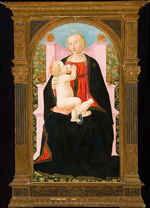 Madonna Enthroned Nursing the Christ Child