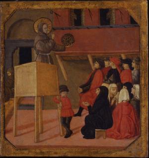 San Bernardino of Siena Preaching