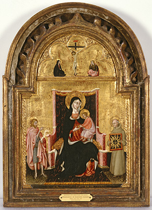 Madonna and Child with Saints John the Baptist and Bernardino of Siena ...