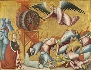 Saint Catherine of Alexandria Freed from the Wheel