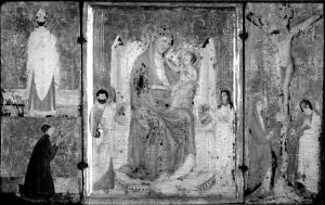 Madonna and Child with Saints and the Crucifixion (Triptych)