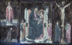 Madonna and Child with Saints and the Crucifixion (Triptych)