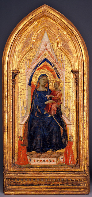 Madonna and Child Enthroned with Donors