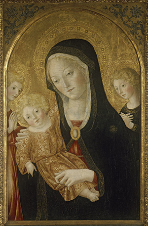 Madonna and Child with Two Angels