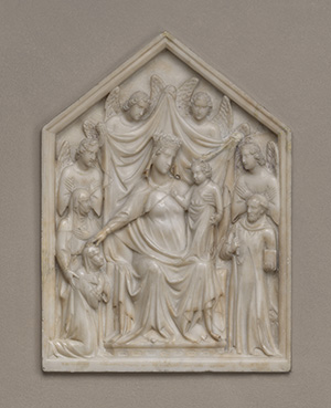 Madonna and Child with Queen Sancia, Saints, and Angels
