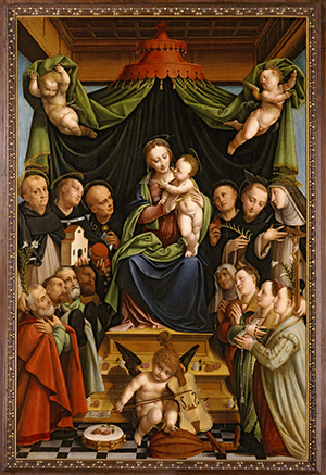 Madonna and Child Enthroned with Saints and Donors