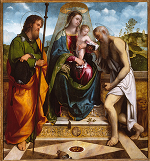 Madonna and Child with Saint James Major and Saint Jerome
