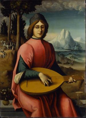 Portrait of a Young Lute Player Kress Paintings Conservation